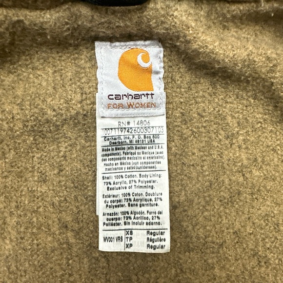 Vintage Carhartt Sherpa Lined Vest WV001 VRS Womens extra small Dusty Rose Pink - Picture 4 of 11